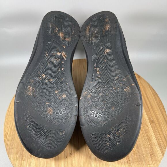 SAS Walk Easy Be Happy Women's‎ 9 W Black Leather Running Sneaker Shoes - Picture 6 of 8